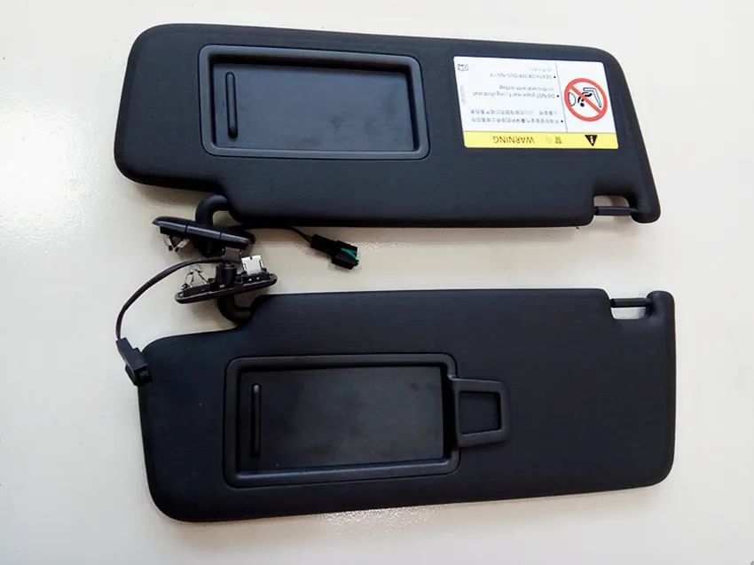 Черный Передний левый + правый слепой козырек от солнца с кабелем для VW ГОЛЬФ CC 1K0