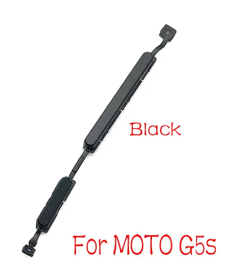 For G5s black Кнопка громкости питания гибкий кабель для Motorola Moto G4 G6 Plus Play для G5 G5s боковой переключатель ключа - Цвет: For G5s black