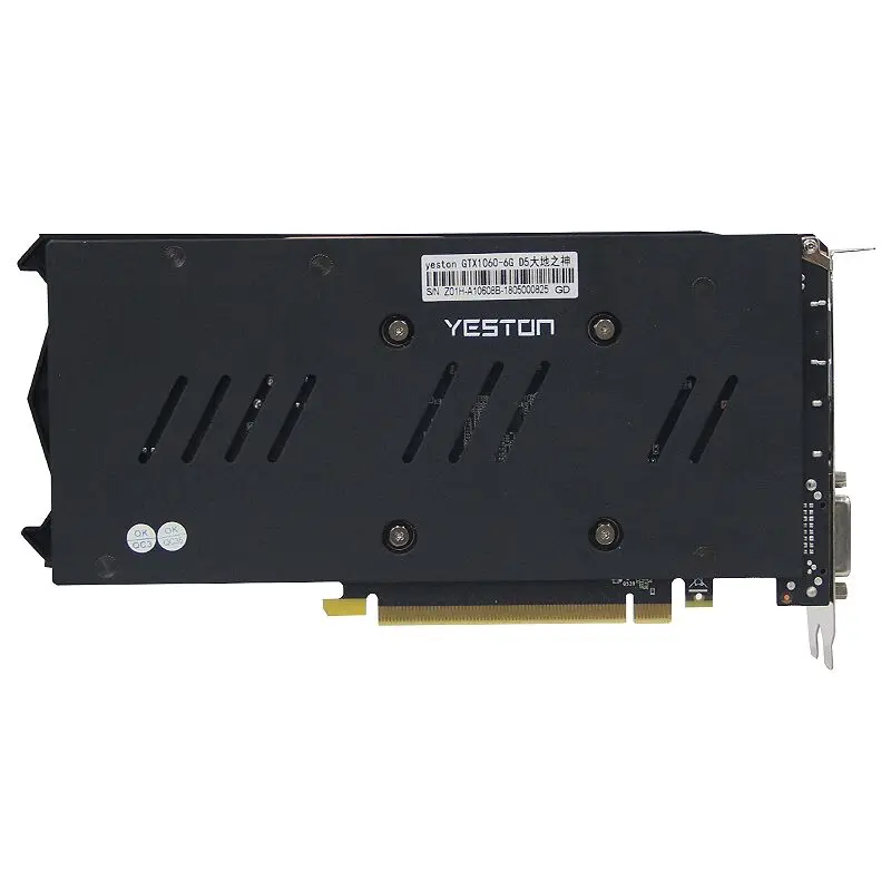Yeston GeForce GTX 1060 6 ГБ GDDR5 Графика карт Nvidia pci express x16 3 0 Настольный компьютер PC видео игр