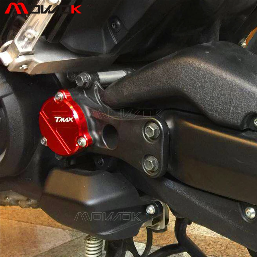 Для YAMAHA TMAX T-max 530 TMAX 530 SX DX логотип мотоцикла CNC красный передний приводной вал крышка защита