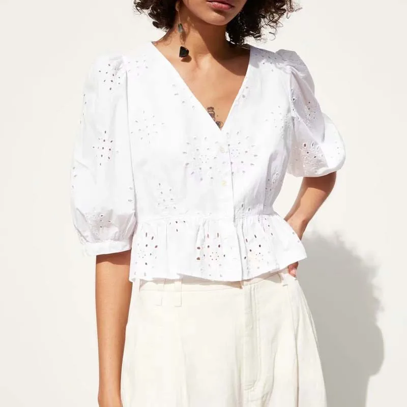 2019 летний топ случайные свободные женская одежда белые женские туфли рубашки с