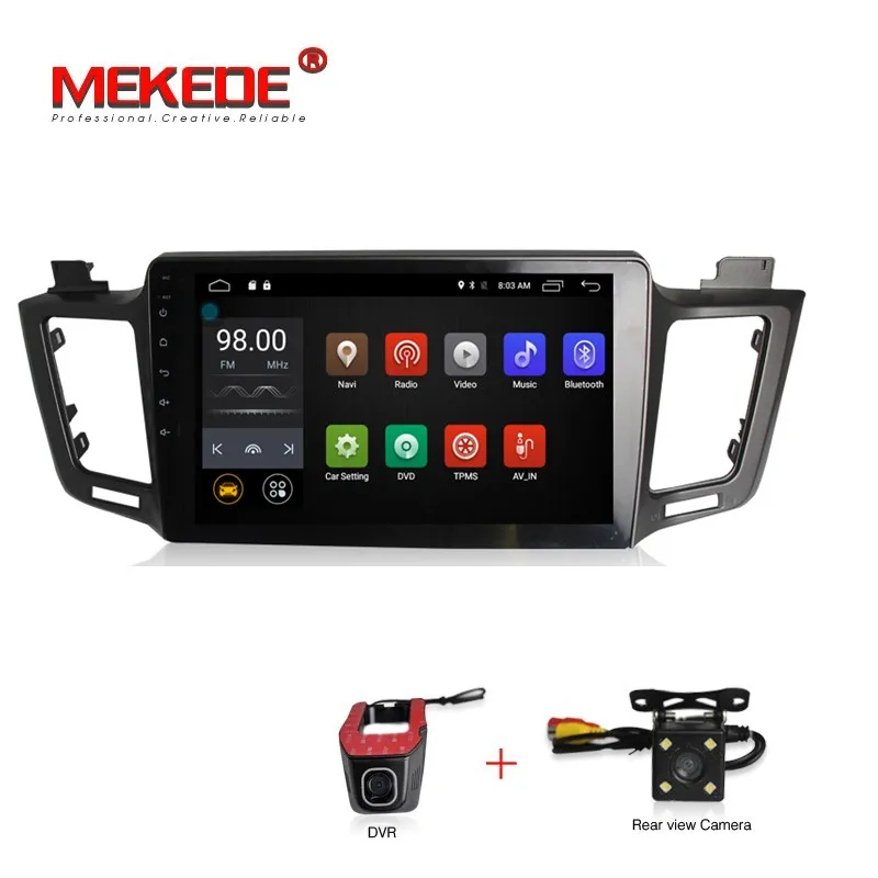 10.1&quot 1024*600 screen 4G SIM lte Car DVD Multimedia Player Radio For Toyota RAV4 2013 2014 2015 2016 2017 android 7.1 2G RAM |