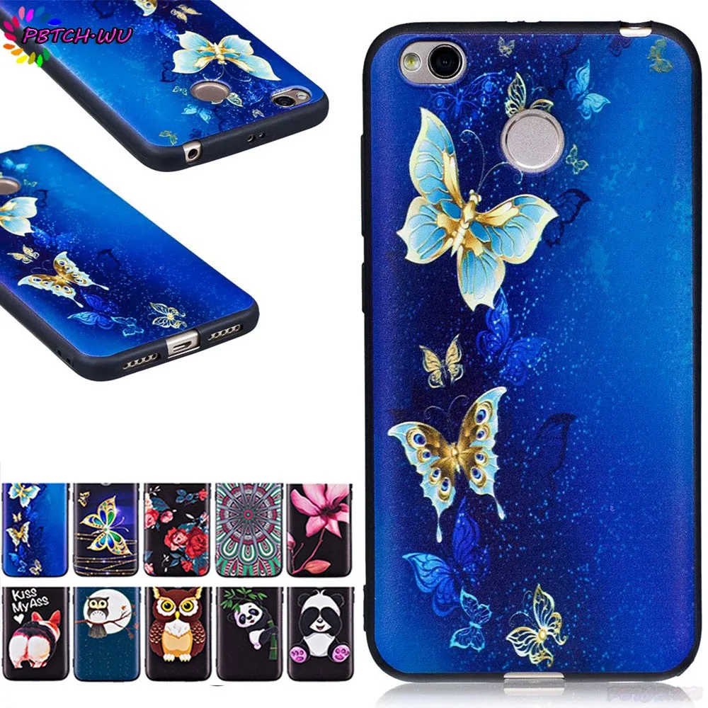 TPU Emboss Case For Xiaomi Redmi 4X 4 X Redmi4X Shell X4 Red mi Redmi4 Soft Silicone Phone Protector Cover |