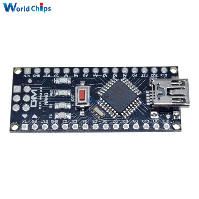 10 шт./лот мини USB Nano 4 0 atmega328 Atmega328P контроллер для Arduino ATMEGA328P AU PL2303TA 5V 16M плата модуль