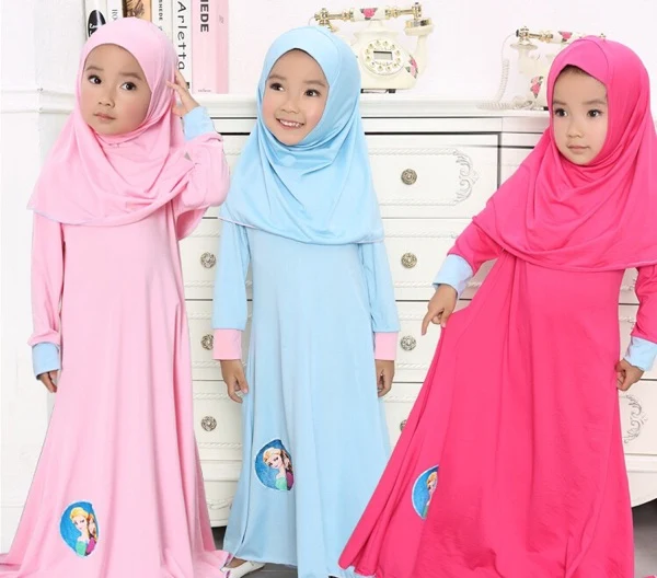 Мусульманское платье для девочек мусульманское длинное + детская одежда детский