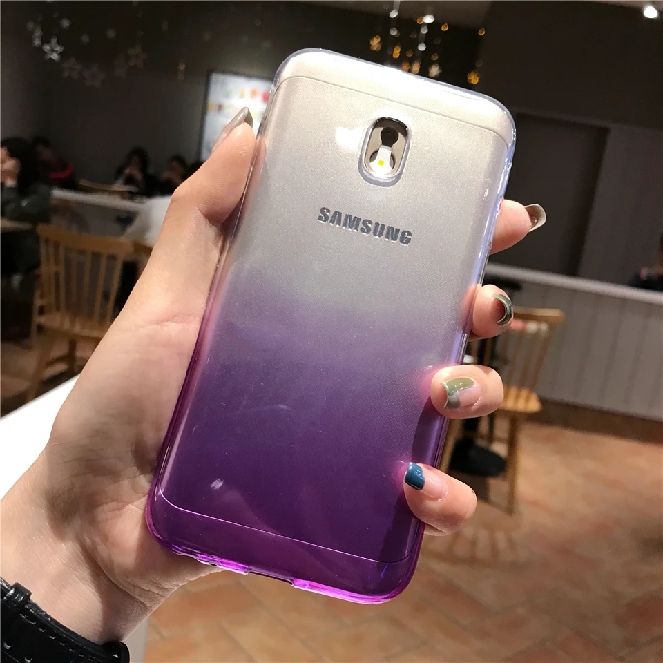 Градиентный цветной чехол для телефона Samsung Galaxy J3 J5 J7 Pro S10 S10E S8 Plus S9 A6 A7 A8 2018 A10 A30 A40