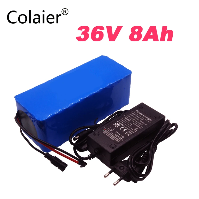 

2018 Colaier 36 в 8 Ач 500 Вт 18650 литиевая батарея 36 в 8 Ач батарея для электрического велосипеда 36 В 2 а зарядка