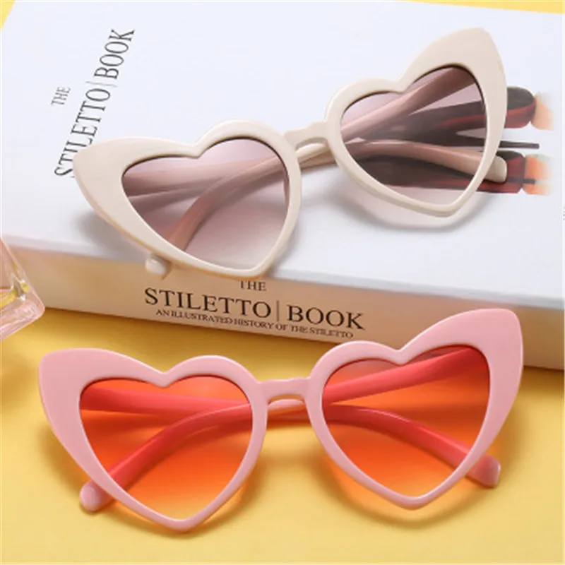 Очки солнцезащитные женские в форме сердца кошачий глаз uv400|heart shape sun glasses|sun glassessun