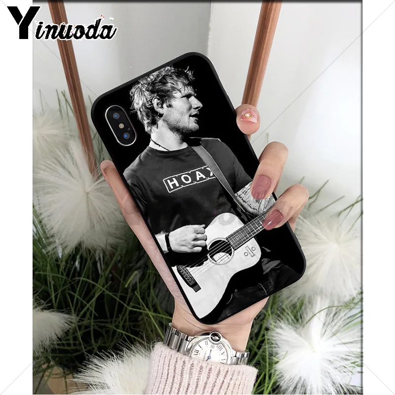 Yinuoda поп-певец звезда Ed Sheeran силиконовый мягкий ТПУ чехол для телефона для iPhone 6S 6plus 7plus 8 8Plus X Xs MAX 5 5S XR