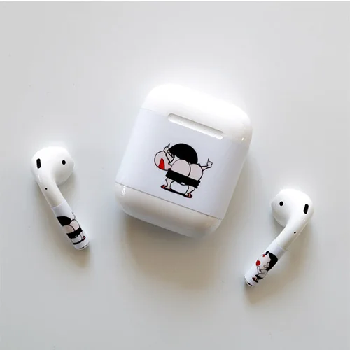 model 4 Крутая мультяшная наклейка для Apple, аксессуары для airpods, съемный чехол, анти-потеря, защитный силиконовый чехол, украшение для наушников - Цвет: model 4