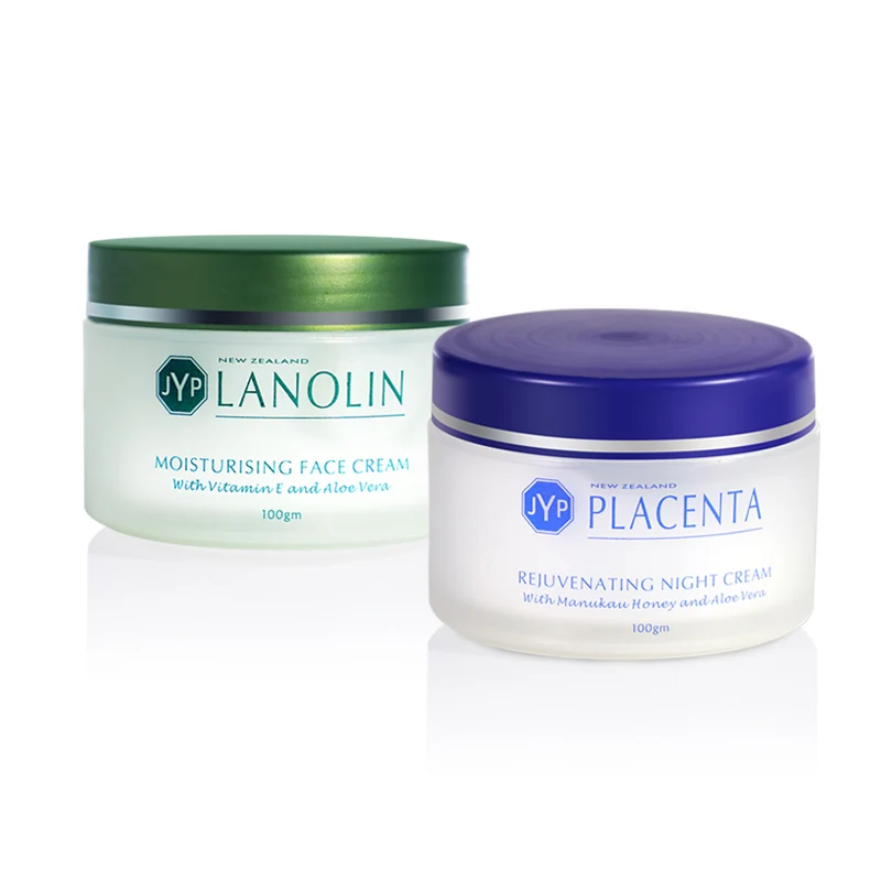 

JYP Natural Lanolin Aloe Vera Sheep Placenta Day Night Cream Face Neck Body Care Vitamin E Moisturizing Regenerating Touch Cream