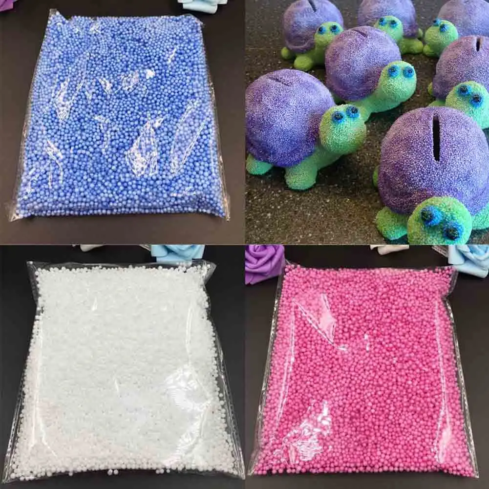 2-3 мм вечерние DIY детские игрушки пены шары погремушка пенный наполнитель красочные оснежения пены бисерные наполнители