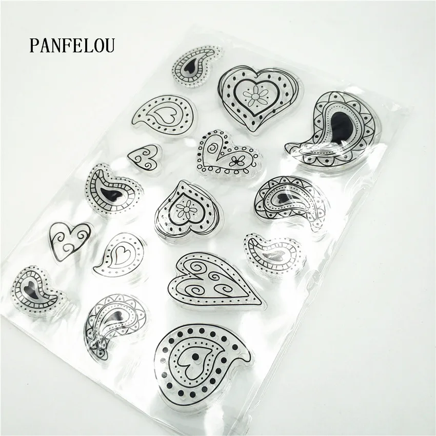 PANFELOU улитки любовь прозрачный силиконовый штамп/печать DIY Скрапбукинг/фотоальбом Декоративные прозрачные штамп листы