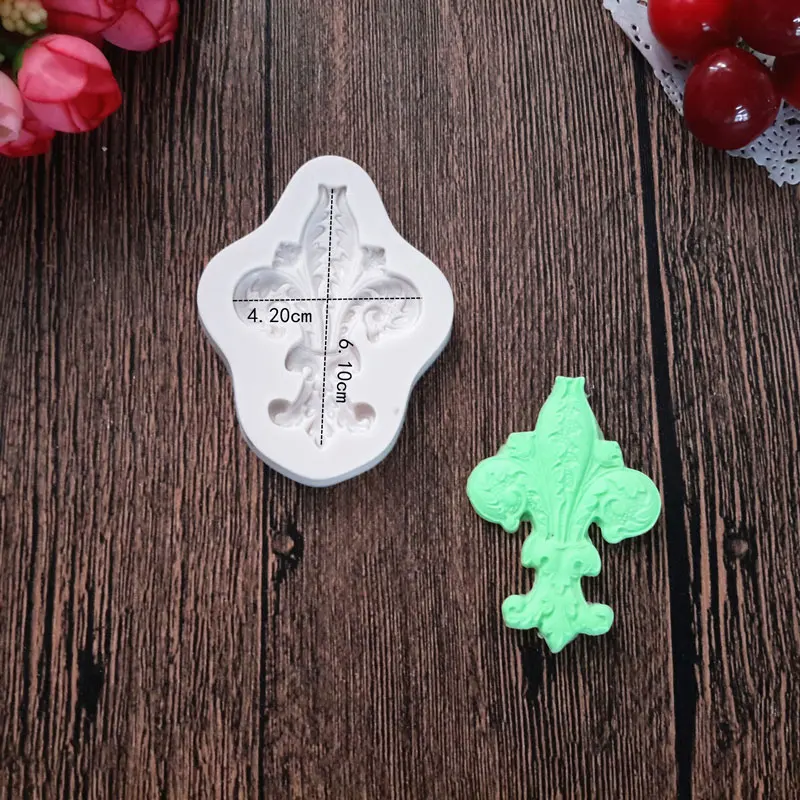 Классическая барочная винтажная форма цветы силиконовая для украшения торта