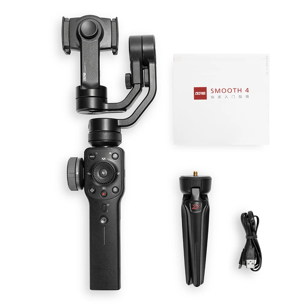 3 осевой Ручной Стабилизатор ZHIYUN Smooth 4 портативный стабилизатор Крепление камеры