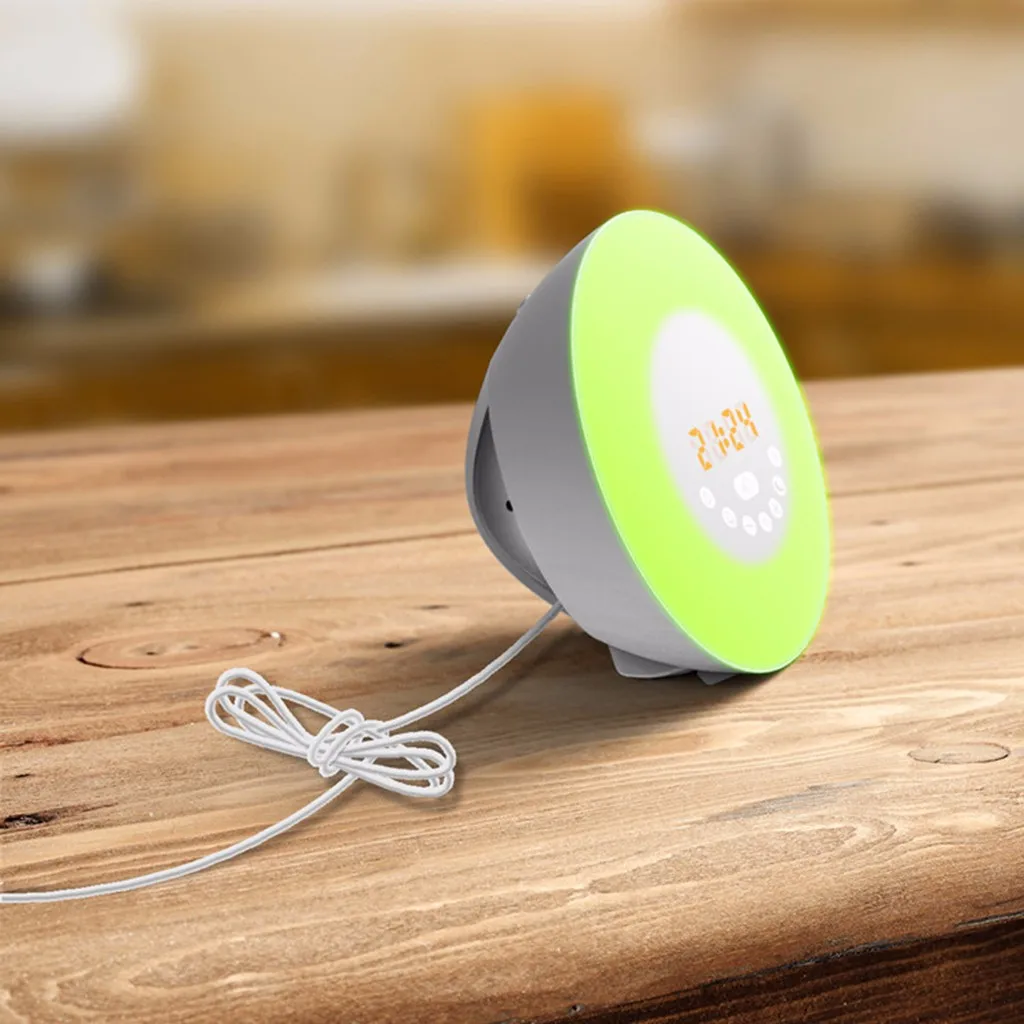 Интеллектуальная bluetooth-колонка Wake Up Световой Будильник Аналоговый Sunrise Bluetooth динамик цифровой светодиодный FM динамик беспроводной