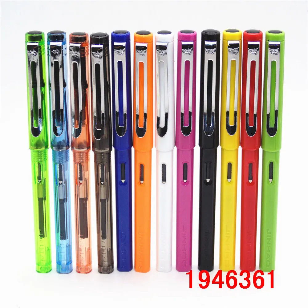 JINHAO 599, все цвета, Студенческая Мода, средний и тонкий перьевая ручка, лучший подарок для подарка, школьные офисные принадлежности