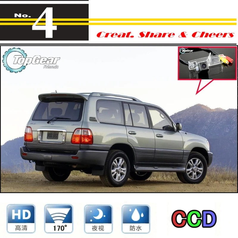 Камера заднего вида Liislee для LEXUS LX 470 LX470 J100 высокого качества PAL / NTSC | CCD + RCA.