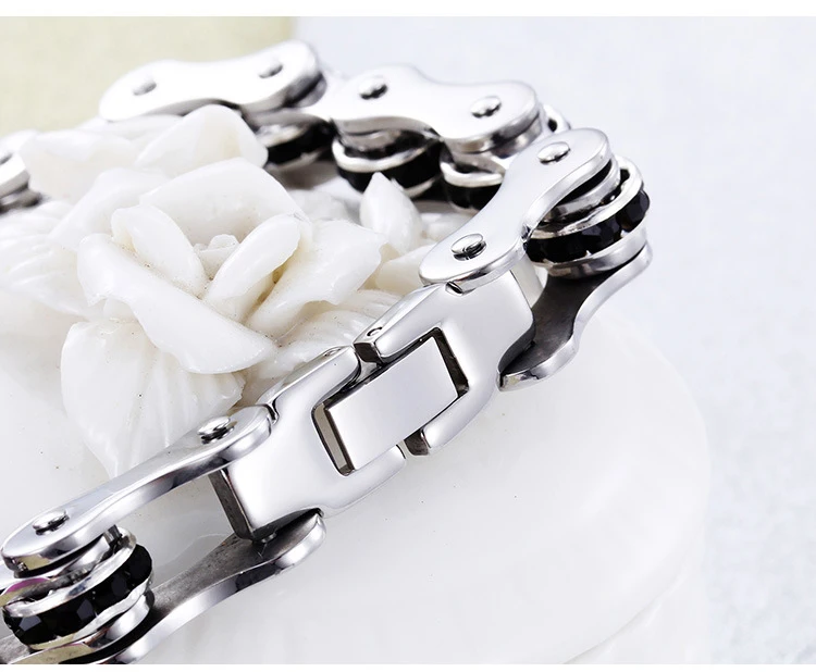 Женские мужские черные браслеты с кулоном в виде велосипеда синий 316L нержавеющая