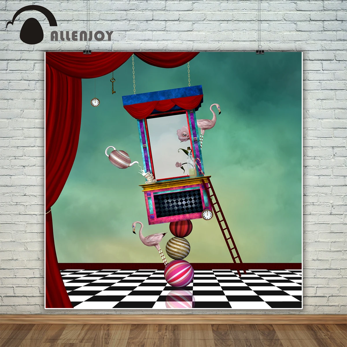 Фон для фотосъемки Allenjoy Алиса необычное стекло вдохновленный сказочным фоном