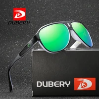 dubery 2018 sport sunglasses polarized for men sun glasses goggle driving personality color mirror luxury brand designer uv400