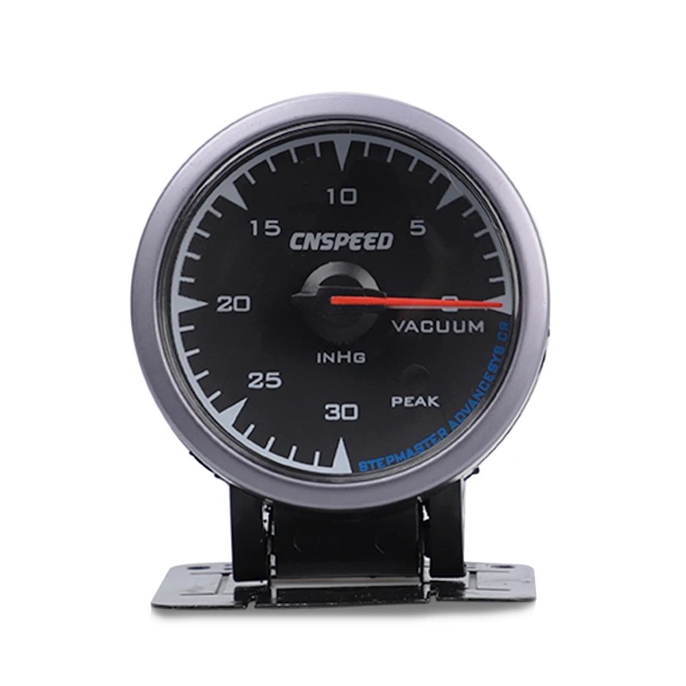 CNSPEED Акула контактный 7 светодиодный 2," 60 мм 12 В Универсальный Вакуумный датчик 0-30 фунтов/кв. дюйм вакуумный Измеритель для автомобиля honda автомобильный измерительный прибор