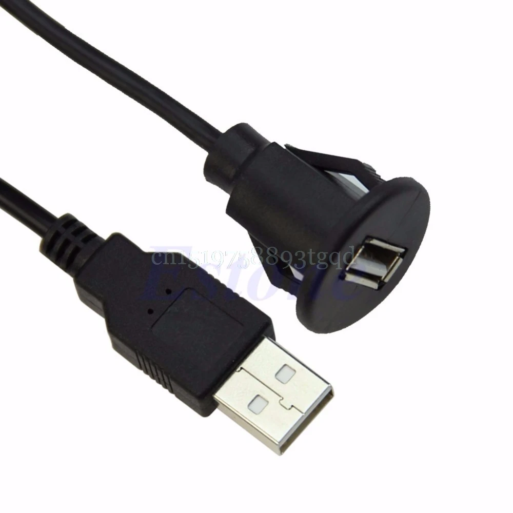 1 м автомобильное крепление для приборной панели USB 2 0 A штекер на гнездо панель