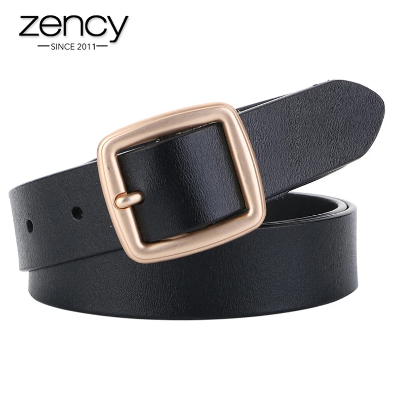 Ремень Zency из 100% натуральной кожи Женский роскошный модный пояс с классической