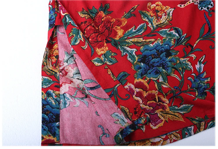 Сезон весна-осень; новые китайские хит Цвет шить улучшенная Cheongsam длинны косой карты одежда с длинным рукавом, платье