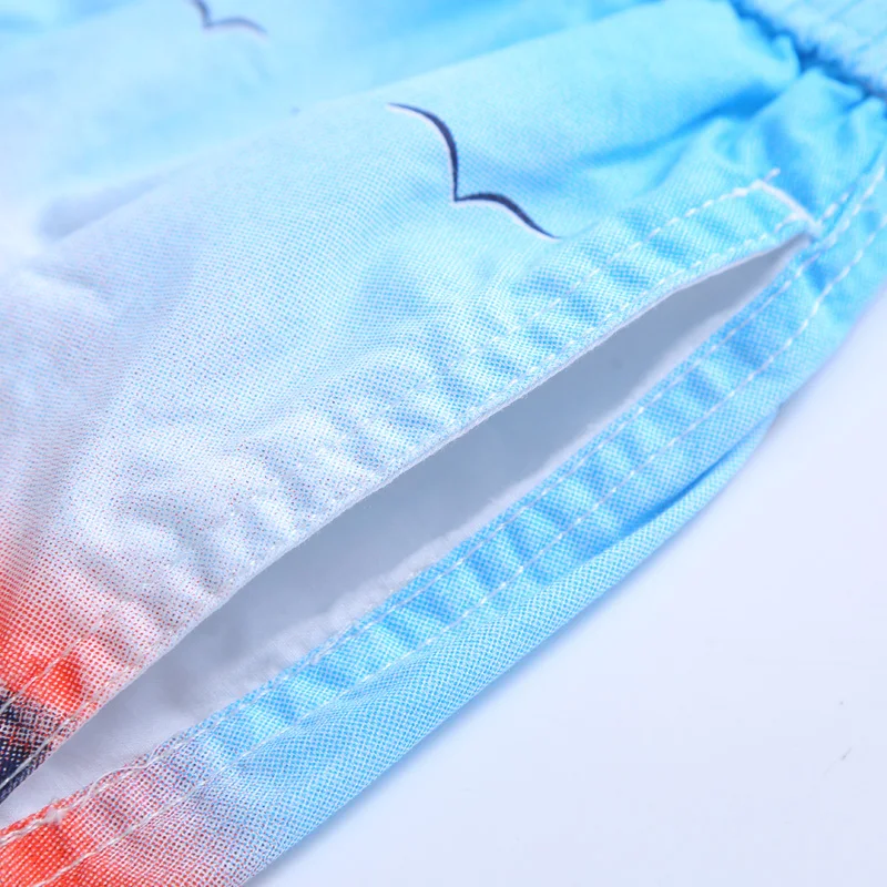 Гавайские пляжные шорты для мальчиков и девочек летние дышащие спортивные с