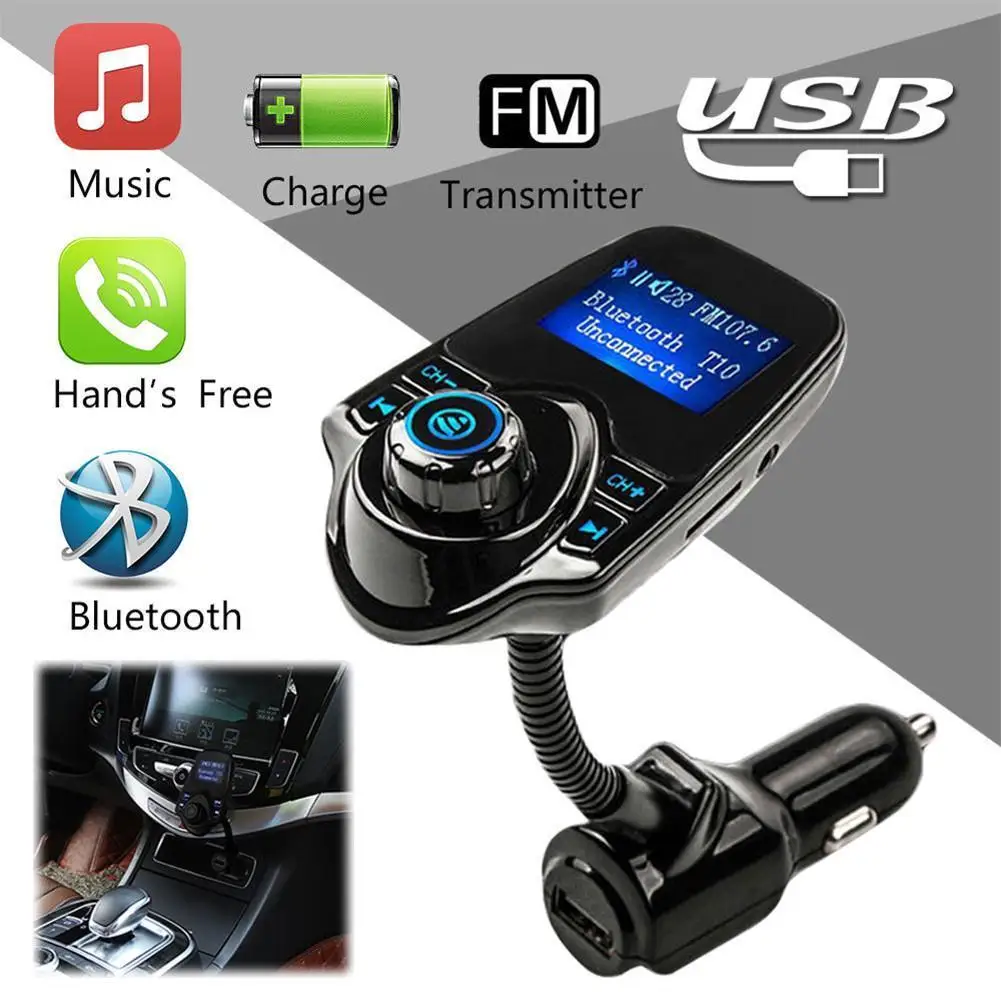 1 44 &quotДисплей Беспроводной Bluetooth Handsfree Car Kit fm передатчик адаптер аудио MP3