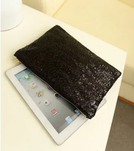 2pcs/lot woman Dazzling Sequins Handbag Party Evening Bag Wallet Purse Glitter Spangle Day Clutches 25*16*6cm | Багаж и сумки