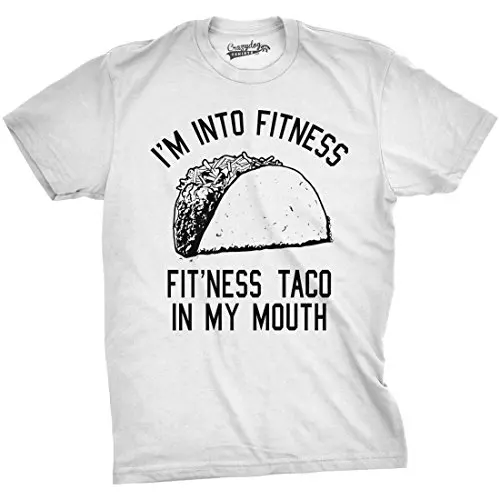 Мужская забавная футболка для фитнеса Taco Gymer Юмористическая с мексиканской едой