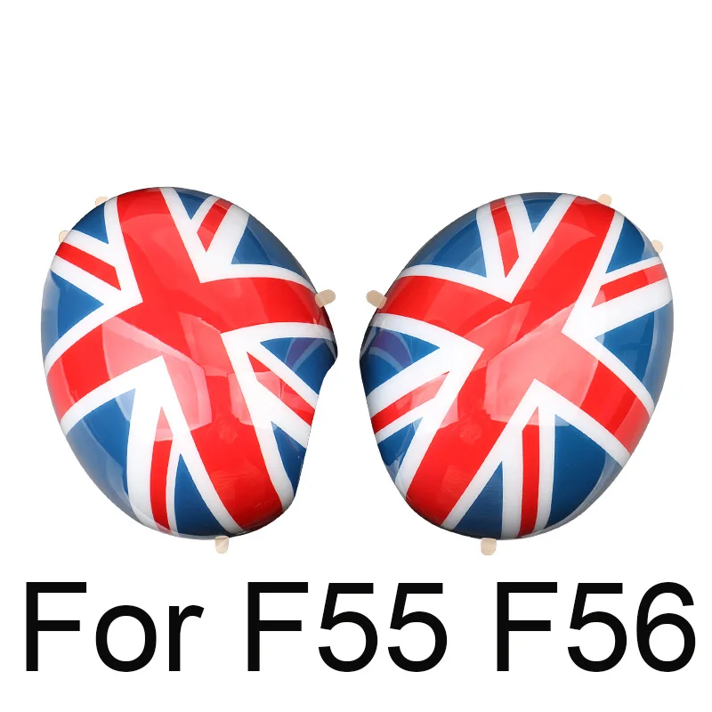 Red Union Jack Наружная дверь зеркало заднего вида декоративная защитная оболочка крышка Корпус для Mini Cooper One S JCW F56 F55 аксессуары для стайлинга автомобилей - Цвет: Red Union Jack