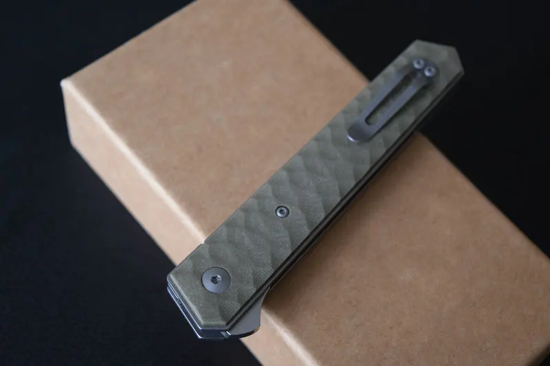 Trskt Kwaiken Флиппер карманный нож Темный G10 ручка 440C сталь EDC инструменты охотничьи походные ножи средство для выживания на открытом воздухе Прямая поставка