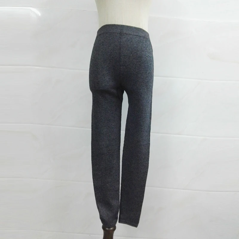 Woolen Leggings Warm 2018 Women Winter Knit Pants Cashmere Knitted Thick Stirrup Pants Ladies Slim Long Trousers Pantalones M-2X