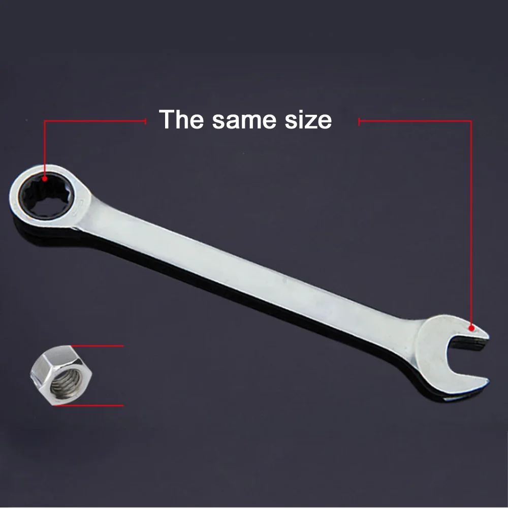 6 мм-16 мм трещотка комбинация Трещоточный ключ гаечный ручной инструмент набор