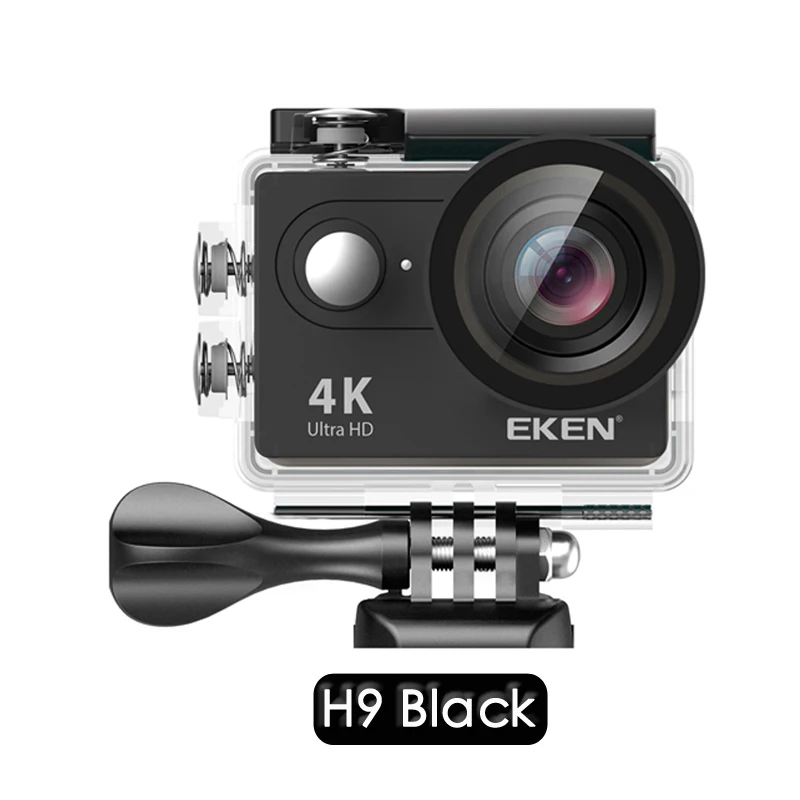 H9 black Оригинальная Экшн-камера eken H9R H9 Ultra HD 4K WiFi с 2,4G пультом дистанционного управления 2," экраном 30 м водонепроницаемая Спортивная мини-камера - Цвет: H9 black