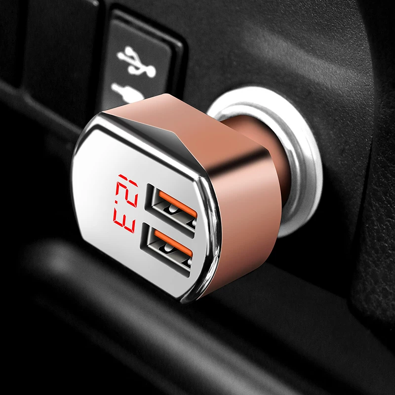 

Vacarx розетка для автомобильного прикуривателя двойное USB зарядное устройство для прикуривателя с интеллектуальным контролем напряжения ба...