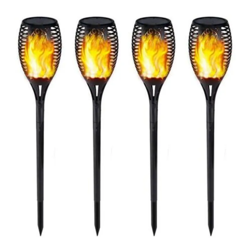 Solar powered LED Flame Lamp Waterproof 96LEDs Lawn Flickering Torch Light Outdoor Fire Lights Garden Decoration | Лампы и освещение