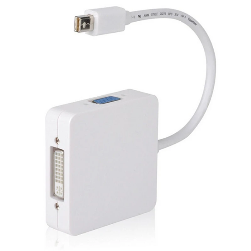 3 в 1 Мини конвертер dp vga HDMI DVI Thunderbolt mini DP Displayport VGA адаптер кабель для MacBook Pro HZSP095 |