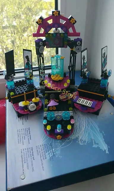 bela 10406 448Pcs Friends series Big singer performing stage Model Building Blocks Set Bricks toys For Children Gift |