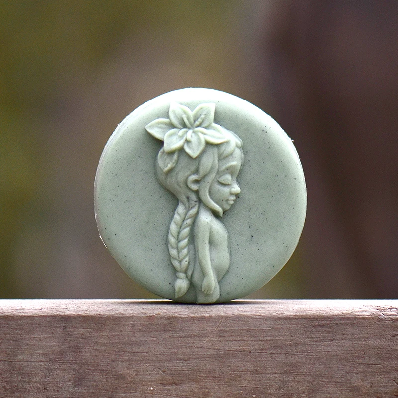 Силиконовое мыло с рисунком девушки для натуральной формы ручной работы ванны| |