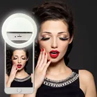 Кольцевой светильник для селфи с USB-зарядкой, светодиодный кольцевой светильник, портативный кольцевой светильник для смартфона, кольцевая лампа для макияжа, увеличивающая рост фотокамера для телефона
