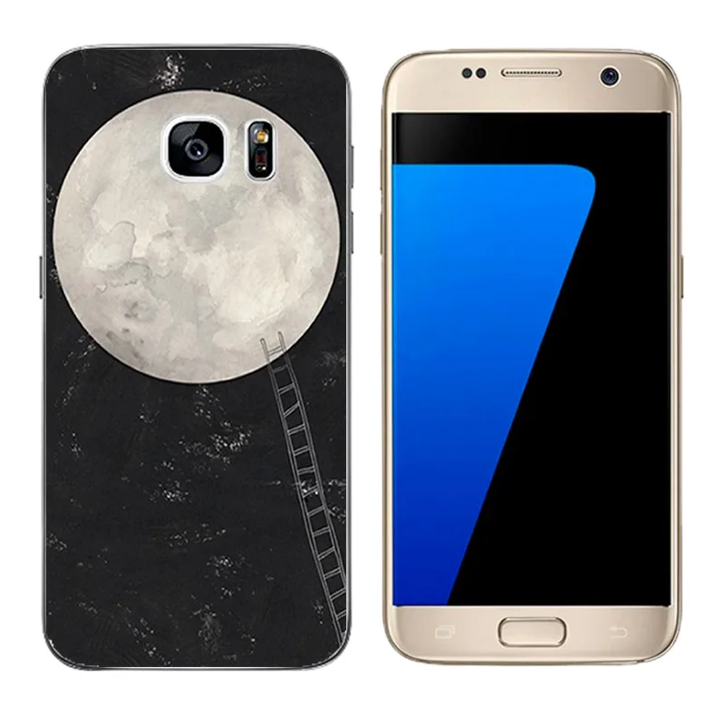 Чехол для Samsung Galaxy S7 чехол телефона мягкий силиконовый G930 из ТПУ с принтом кошки