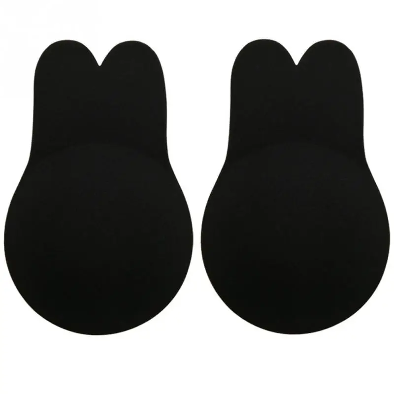 Black 9.5cm Кроличий образный ниппель, 1 пара женских сексуальных подушечек для бюстгальтера, Дамские аксессуары Стикини, силиконовый стикер#137 - Цвет: Black 9.5cm