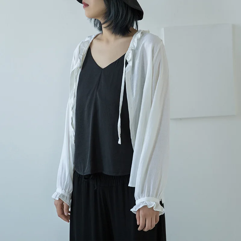 Блузка женская летняя свободная с солнцезащитным козырьком |