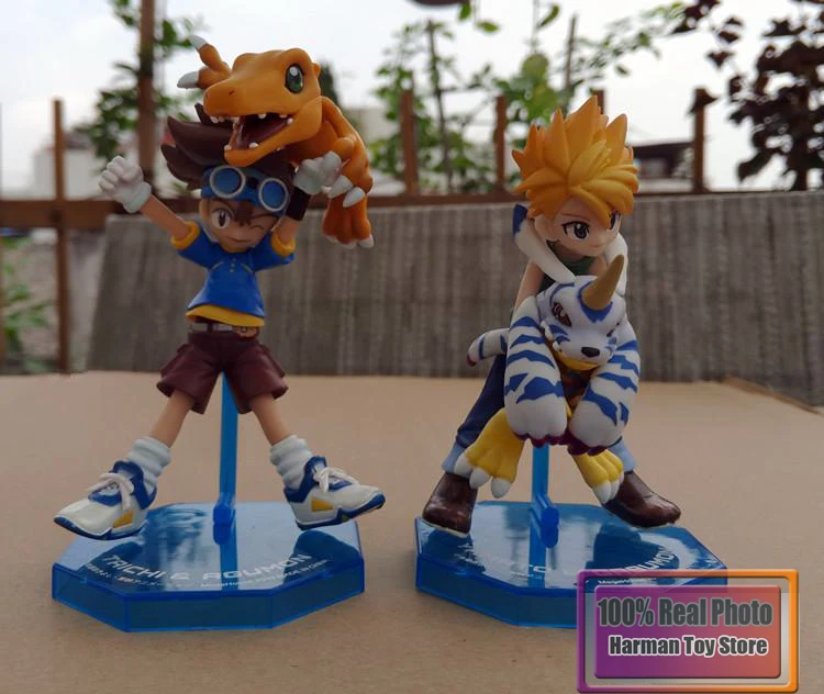 Фигурка из японского аниме Приключения Digimon 11 см YAGAMI TAICHI &amp Agumon/ишида Ямато Gabumon