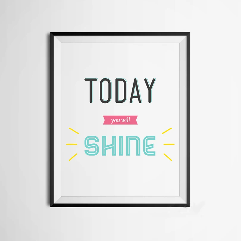 Вдохновляющая Цитата холст художественный Принт плакат настенные картинки для