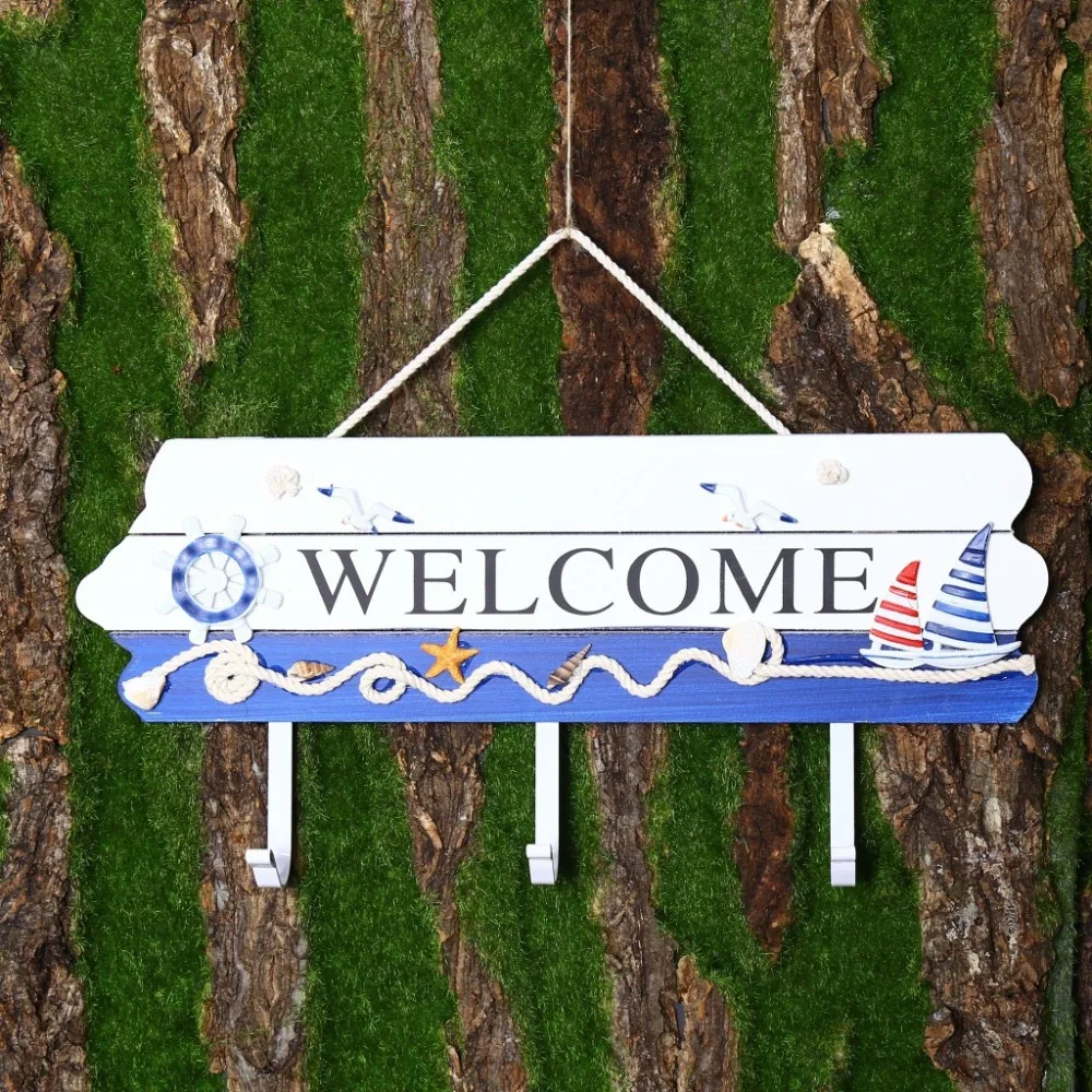 Бесплатная доставка! 2016 деревянный настенный крючок в средиземноморском стиле